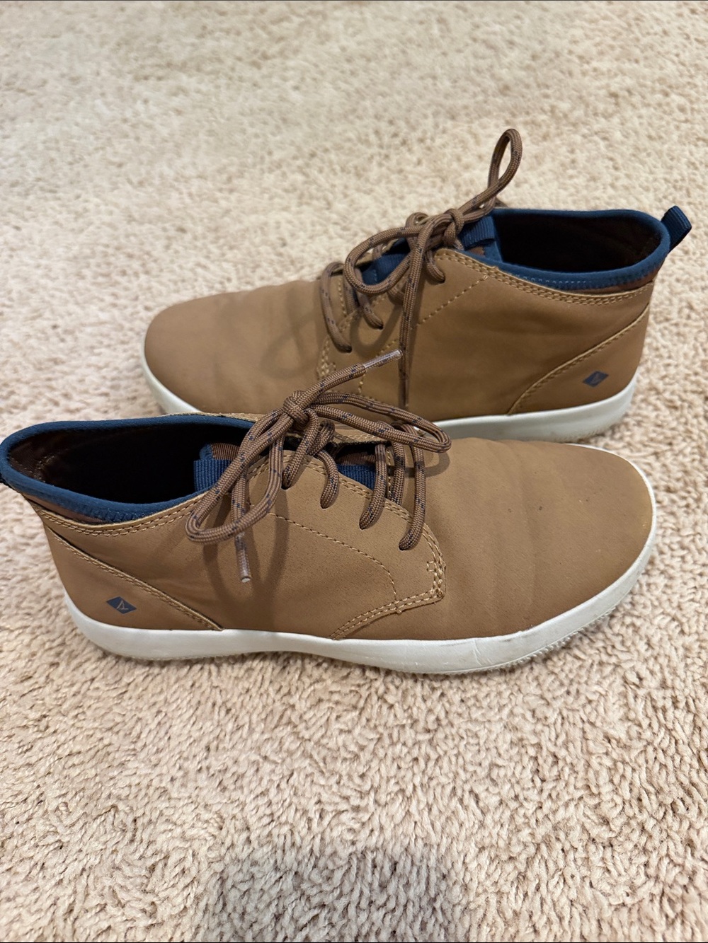 Boy’s Casual Lace-Up Chukka Dress Shors in Brown
